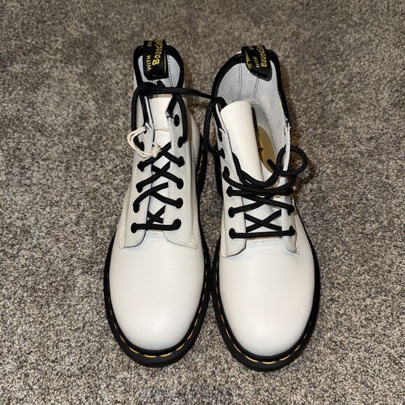 Size 6 Men’s- Dr. Martens Boots White main image 5